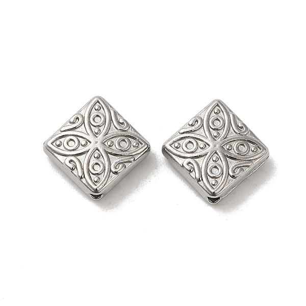 PandaHall 304 Stainless Steel Beads, Rhombus, Stainless Steel Color, 13x13x3.5mm, Hole: 1.2mm 304 Stainless Steel Rhombus
PandaHall 304 Stainless Steel Beads, Rhombus, Stainless Steel Color, 13x13x3.5mm, Hole: 1.2mm 304 Stainless Steel Rhombus