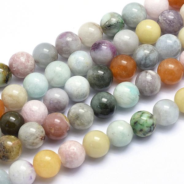 PandaHall Natural Mixed Stone Beads Strands, Round, 8mm, Hole: 1mm, about 49pcs/strand, 15.5 inch(39.5cm) Mixed Stone Round
PandaHall Natural Mixed Stone Beads Strands, Round, 8mm, Hole: 1mm, about 49pcs/strand, 15.5 inch(39.5cm) Mixed Stone Round