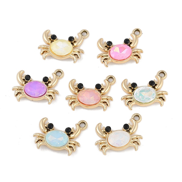 PandaHall UV Plating Alloy with Mixed Color Glass Rhinestone Pendants, Cadmium Free & Lead Free, Crab, Golden, 14x17x4mm, Hole: 2mm..., Multicolor
PandaHall UV Plating Alloy with Mixed Color Glass Rhinestone Pendants, Cadmium Free & Lead Free, Crab, Golden, 14x17x4mm, Hole: 2mm..., Multicolor