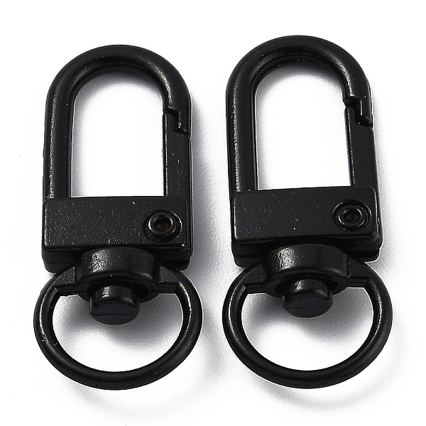 PandaHall Zinc Alloy Baking Paint Swivel Snap Hooks Clasps, Black, 33.5x13.5x5.5mm, Hole: 9mm Alloy Black
PandaHall Zinc Alloy Baking Paint Swivel Snap Hooks Clasps, Black, 33.5x13.5x5.5mm, Hole: 9mm Alloy Black