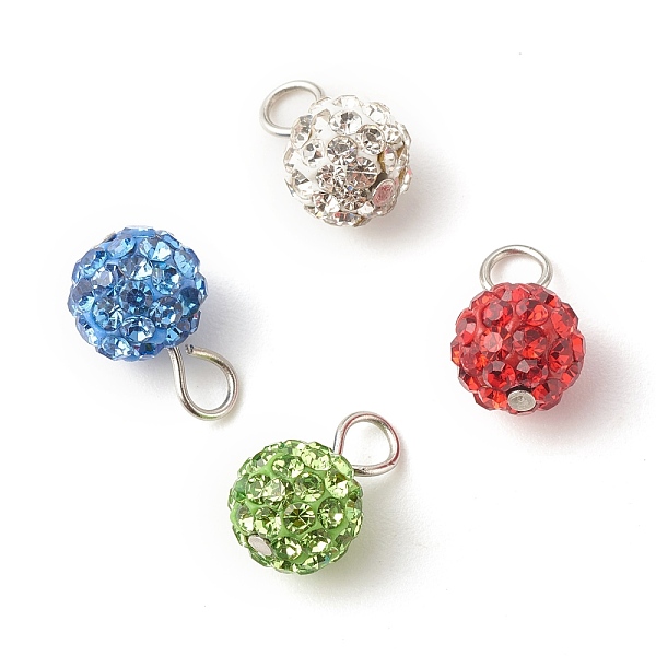 PandaHall Polymer Clay Rhinestone Pendants, with 304 Stainless Steel Findings, Round, Mixed Color, 12x8mm, Hole: 3mm Polymer Clay+Glass..., Multicolor
PandaHall Polymer Clay Rhinestone Pendants, with 304 Stainless Steel Findings, Round, Mixed Color, 12x8mm, Hole: 3mm Polymer Clay+Glass..., Multicolor