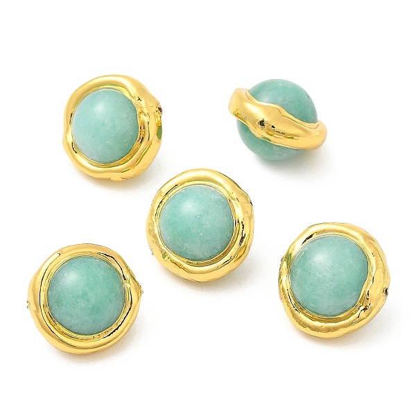 PandaHall Natural Amazonite Beads, Long-Lasting Plated, with Golded Plated Brass Edge, Round, 18~19x14mm, Hole: 0.8mm Amazonite Round
PandaHall Natural Amazonite Beads, Long-Lasting Plated, with Golded Plated Brass Edge, Round, 18~19x14mm, Hole: 0.8mm Amazonite Round
