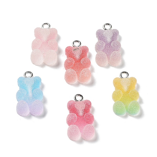 PandaHall Gradient Color Translucent Resin Pendants, Druzy Bear Charms with Platinum Plated Iron Loops, Mixed Color, 20x11x5mm, Hole: 2mm..., Multicolor
PandaHall Gradient Color Translucent Resin Pendants, Druzy Bear Charms with Platinum Plated Iron Loops, Mixed Color, 20x11x5mm, Hole: 2mm..., Multicolor