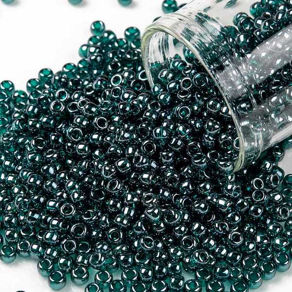 PandaHall TOHO Round Seed Beads, Japanese Seed Beads, (108BD) Transparent Luster Teal, 8/0, 3mm, Hole: 1mm, about 1110pcs/50g Glass Cyan
PandaHall TOHO Round Seed Beads, Japanese Seed Beads, (108BD) Transparent Luster Teal, 8/0, 3mm, Hole: 1mm, about 1110pcs/50g Glass Cyan