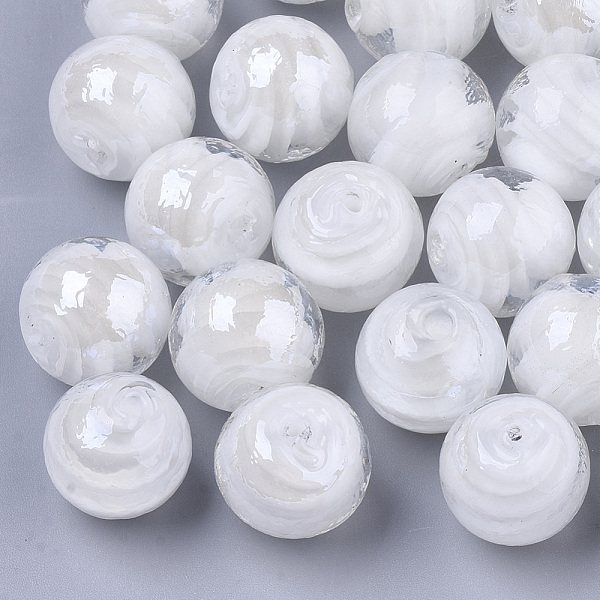 PandaHall Handmade Lampwork Beads, Pearlized, Round, White, 14mm, Hole: 1.5mm Lampwork Round White
PandaHall Handmade Lampwork Beads, Pearlized, Round, White, 14mm, Hole: 1.5mm Lampwork Round White