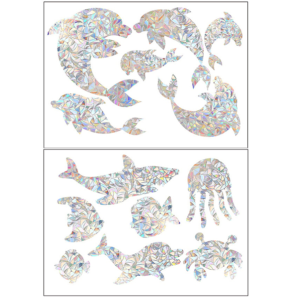 PandaHall Rainbow Prism Plastic Electrostatic Glass Window Stickers, Dolphin Waterproof Laser Static Stickers, for DIY Scrapbook Decorations...
PandaHall Rainbow Prism Plastic Electrostatic Glass Window Stickers, Dolphin Waterproof Laser Static Stickers, for DIY Scrapbook Decorations...