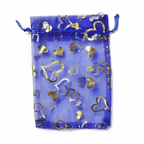 PandaHall Organza Drawstring Jewelry Pouches, Wedding Party Gift Bags, Rectangle with Gold Stamping Heart Pattern, Blue, 15x10x0.11cm...
PandaHall Organza Drawstring Jewelry Pouches, Wedding Party Gift Bags, Rectangle with Gold Stamping Heart Pattern, Blue, 15x10x0.11cm...
