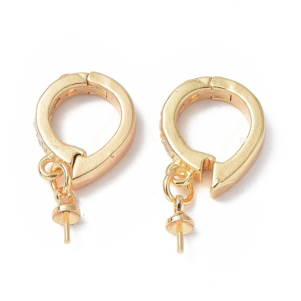 PandaHall Brass Micro Pave Clear Cubic Zirconia Twister Clasps, for Half Drilled Bead, Real 18K Gold Plated, 20mm, Clasp: 13x10x3mm, Pendant...
PandaHall Brass Micro Pave Clear Cubic Zirconia Twister Clasps, for Half Drilled Bead, Real 18K Gold Plated, 20mm, Clasp: 13x10x3mm, Pendant...