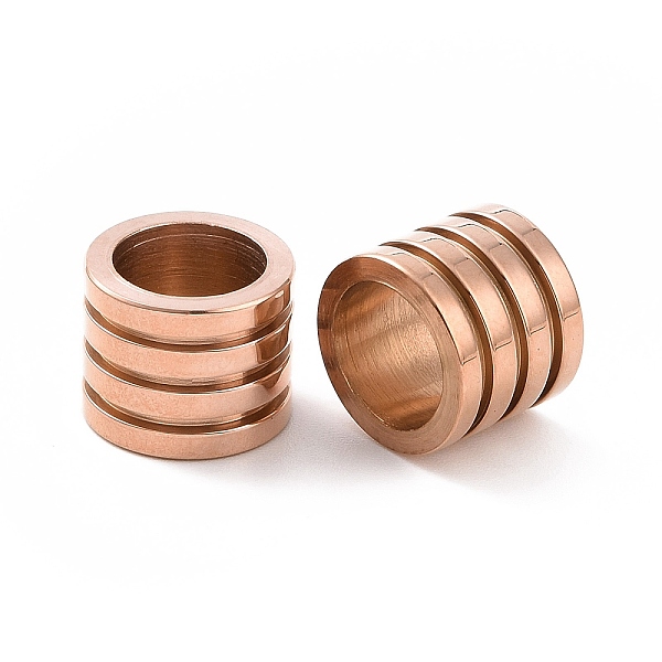 PandaHall 304 Stainless Steel Beads, Large Hole Beads, Grooved, Column, Rose Gold, 10x8mm, Hole: 7mm 304 Stainless Steel
PandaHall 304 Stainless Steel Beads, Large Hole Beads, Grooved, Column, Rose Gold, 10x8mm, Hole: 7mm 304 Stainless Steel