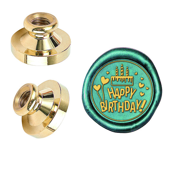 PandaHall Wax Seal Brass Stamp Head, for Wax Seal Stamp, Birthday Themed Pattern, 25x14.5mm Brass
PandaHall Wax Seal Brass Stamp Head, for Wax Seal Stamp, Birthday Themed Pattern, 25x14.5mm Brass
