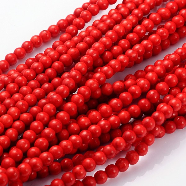 PandaHall Synthetical Howlite Beads Strands, Dyed Red, Round, about 6~7mm in diameter, hole: 0.5mm, about 64pcs/strand, 16 inch Howlite...
PandaHall Synthetical Howlite Beads Strands, Dyed Red, Round, about 6~7mm in diameter, hole: 0.5mm, about 64pcs/strand, 16 inch Howlite...