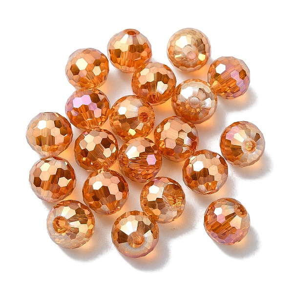 PandaHall Full Rainbow Plated Glass Beads, Faceted Round, Dark Orange, 8x7mm, Hole: 1.5mm Glass Round
PandaHall Full Rainbow Plated Glass Beads, Faceted Round, Dark Orange, 8x7mm, Hole: 1.5mm Glass Round