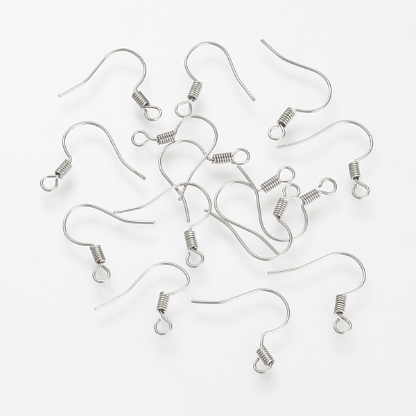 PandaHall 304 Stainless Steel Earring Hooks, Ear Wire, with Horizontal Loop, Stainless Steel Color, 17~19x21x1.7mm, Hole: 2mm, Pin: 0.6mm...
PandaHall 304 Stainless Steel Earring Hooks, Ear Wire, with Horizontal Loop, Stainless Steel Color, 17~19x21x1.7mm, Hole: 2mm, Pin: 0.6mm...