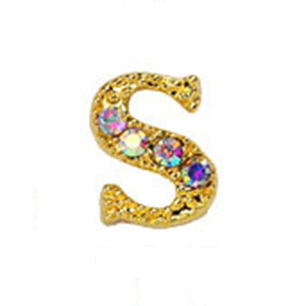 PandaHall Alloy Gold Rhinetone Letters Nail Stud Cabochons, 3D Capital Alphabet, for Women Girls DIY Making Nail Art Design, Letter.S..., Clear
PandaHall Alloy Gold Rhinetone Letters Nail Stud Cabochons, 3D Capital Alphabet, for Women Girls DIY Making Nail Art Design, Letter.S..., Clear
