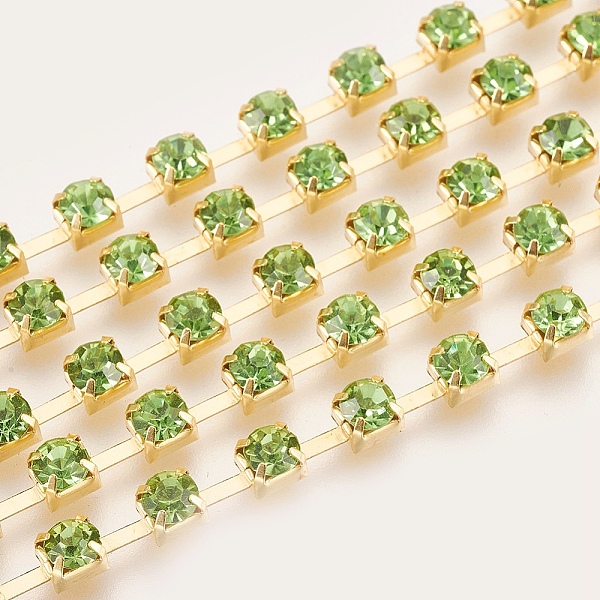 PandaHall Brass Rhinestone Strass Chains, Rhinestone Cup Chain, 1440pcs rhinestone/bundles, Grade A, Peridot, 3.5mm, about 29.52 Feet..., Green
PandaHall Brass Rhinestone Strass Chains, Rhinestone Cup Chain, 1440pcs rhinestone/bundles, Grade A, Peridot, 3.5mm, about 29.52 Feet..., Green