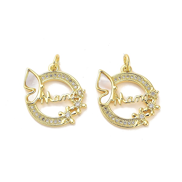 PandaHall Brass Micro Pave Clear Cubic Zirconia Pendants, with Shell, Jump Ring, Round with Butterfly and Word Mama, Real 18K Gold Plated...
PandaHall Brass Micro Pave Clear Cubic Zirconia Pendants, with Shell, Jump Ring, Round with Butterfly and Word Mama, Real 18K Gold Plated...