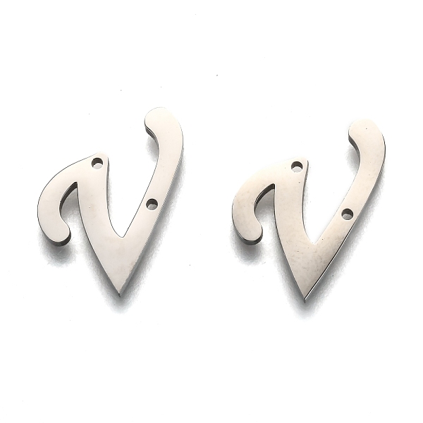 PandaHall 304 Stainless Steel Links Connectors, Letter, Letter.V, 18x15x1.5mm, Hole: 0.9mm 304 Stainless Steel Letter V
PandaHall 304 Stainless Steel Links Connectors, Letter, Letter.V, 18x15x1.5mm, Hole: 0.9mm 304 Stainless Steel Letter V