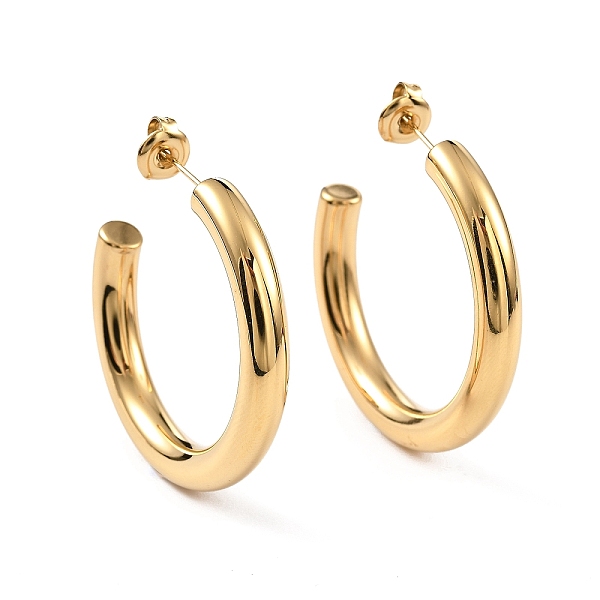 PandaHall Ion Plating(IP) 304 Stainless Steel Stud Earrings for Women, C-Shaped, Real 14K Gold Plated, 35~36x5mm, Pin: 0.7mm 304 Stainless...
PandaHall Ion Plating(IP) 304 Stainless Steel Stud Earrings for Women, C-Shaped, Real 14K Gold Plated, 35~36x5mm, Pin: 0.7mm 304 Stainless...