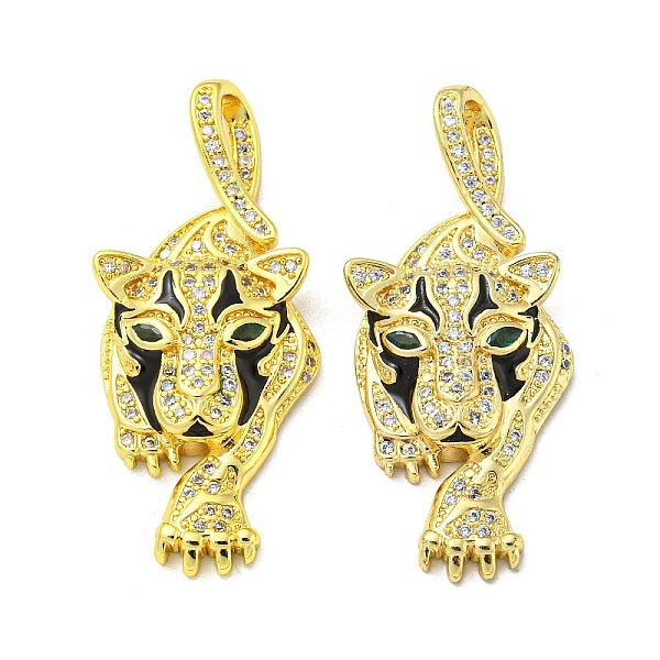 PandaHall Real 18K Gold Plated Brass Pendants, with Cubic Zirconia and Enamel, Leopard Charms, Colorful, 37.5x17x5mm, Hole: 6x3mm...
PandaHall Real 18K Gold Plated Brass Pendants, with Cubic Zirconia and Enamel, Leopard Charms, Colorful, 37.5x17x5mm, Hole: 6x3mm...