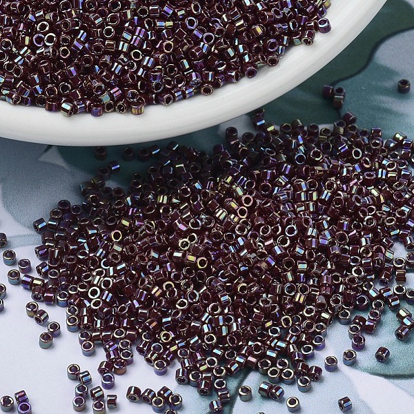 PandaHall MIYUKI Delica Beads, Cylinder, Japanese Seed Beads, 11/0, (DB1574) Opaque Currant AB, 1.3x1.6mm, Hole: 0.8mm, about 2000pcs/10g..., Purple
PandaHall MIYUKI Delica Beads, Cylinder, Japanese Seed Beads, 11/0, (DB1574) Opaque Currant AB, 1.3x1.6mm, Hole: 0.8mm, about 2000pcs/10g..., Purple