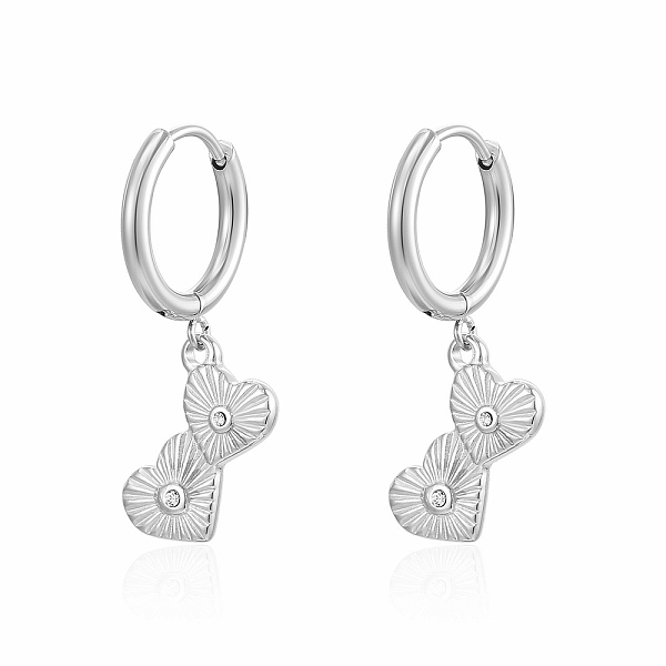 PandaHall Stainless Steel Heart Dangle Earrings for Women, with Rhinestone Stainless Steel Heart
PandaHall Stainless Steel Heart Dangle Earrings for Women, with Rhinestone Stainless Steel Heart