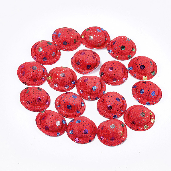 PandaHall Velvet Hat Decoration, DIY Craft Decoration, Polka Dot Printed, Red, 48~50x17~18mm, about 100pcs/bag Cloth Red
PandaHall Velvet Hat Decoration, DIY Craft Decoration, Polka Dot Printed, Red, 48~50x17~18mm, about 100pcs/bag Cloth Red