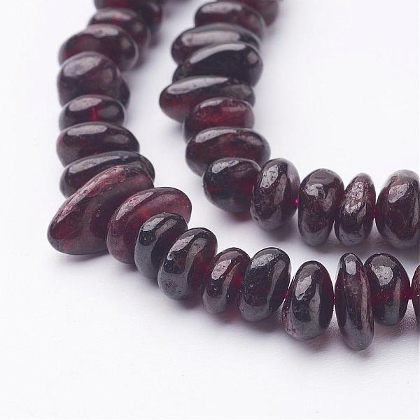 PandaHall Natural Garnet Beads Strands, Chips, 6~12x5~8mm, Hole: 1mm, about 16 inch Garnet Nuggets
PandaHall Natural Garnet Beads Strands, Chips, 6~12x5~8mm, Hole: 1mm, about 16 inch Garnet Nuggets
