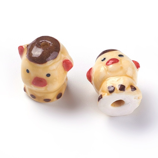 PandaHall Handmade Printed Porcelain Beads, Twelve Chinese Zodiac Signs, Cartoon Piggy, 16~17x14.5~15.5x14~15mm, Hole: 2mm Porcelain Pig
PandaHall Handmade Printed Porcelain Beads, Twelve Chinese Zodiac Signs, Cartoon Piggy, 16~17x14.5~15.5x14~15mm, Hole: 2mm Porcelain Pig