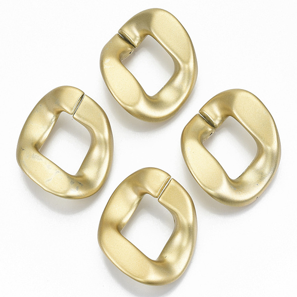 PandaHall Opaque Spray Painted Acrylic Linking Rings, Quick Link Connectors, for Curb Chains Making, Twist, Gold, 40x32x10mm, Inner Diameter...
PandaHall Opaque Spray Painted Acrylic Linking Rings, Quick Link Connectors, for Curb Chains Making, Twist, Gold, 40x32x10mm, Inner Diameter...