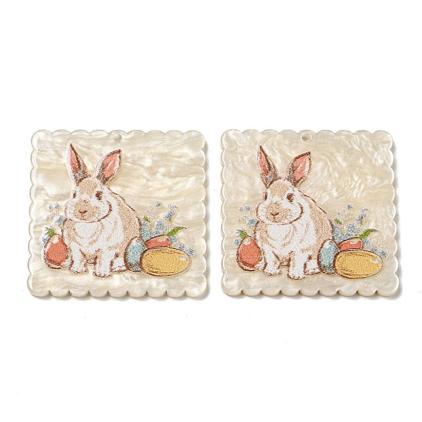 PandaHall Opaque Acrylic Pendants, Square with Rabbit, Colorful, 34.5x34.5x2.5mm, Hole: 1.6mm Acrylic Square
PandaHall Opaque Acrylic Pendants, Square with Rabbit, Colorful, 34.5x34.5x2.5mm, Hole: 1.6mm Acrylic Square