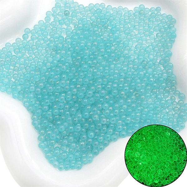 PandaHall Luminous Bubble Beads, DIY 3D Nail Art Decoration Mini Glass Beads, Tiny Caviar Nail Beads, Cyan, 2~2.5mm, about 2100pcs/bag....
PandaHall Luminous Bubble Beads, DIY 3D Nail Art Decoration Mini Glass Beads, Tiny Caviar Nail Beads, Cyan, 2~2.5mm, about 2100pcs/bag....