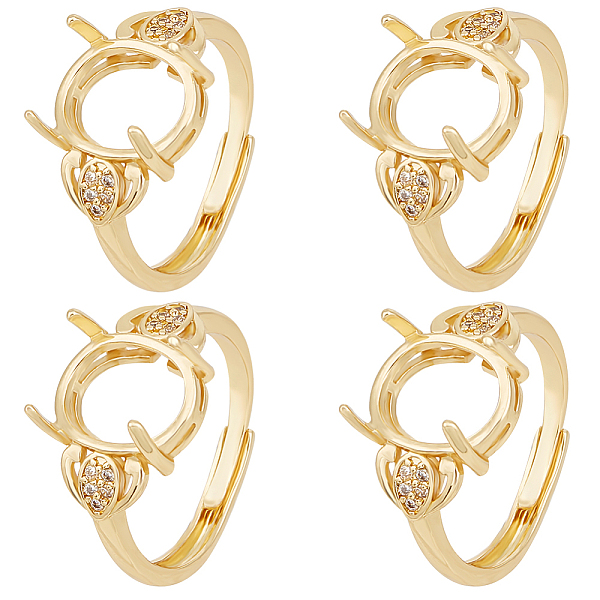PandaHall Beebeecraft 1 Box 4Pcs 4 Claw Prong Ring Settings Brass with Cubic Zirconia Adjustable Blanks Finger Ring Bases Components for DIY...
PandaHall Beebeecraft 1 Box 4Pcs 4 Claw Prong Ring Settings Brass with Cubic Zirconia Adjustable Blanks Finger Ring Bases Components for DIY...