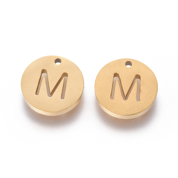 PandaHall 304 Stainless Steel Charms, Ion Plating (IP), Flat Round, Letter.M, 10x1.5mm, Hole: 1mm 304 Stainless Steel Letter M
PandaHall 304 Stainless Steel Charms, Ion Plating (IP), Flat Round, Letter.M, 10x1.5mm, Hole: 1mm 304 Stainless Steel Letter M