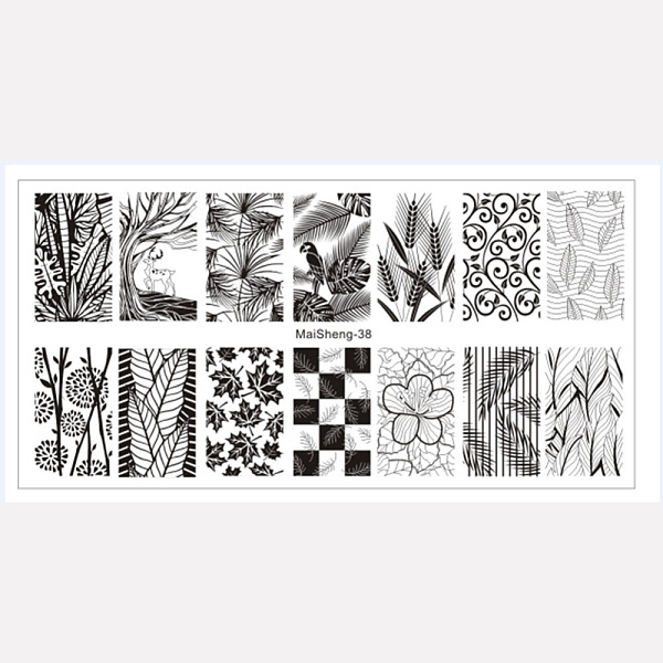 PandaHall Stainless Steel Nail Art Stamping Plates, Nail Image Flowers Owl Animal Easter Templates, for DIY Nail Manicuring Printing Tools...
PandaHall Stainless Steel Nail Art Stamping Plates, Nail Image Flowers Owl Animal Easter Templates, for DIY Nail Manicuring Printing Tools...