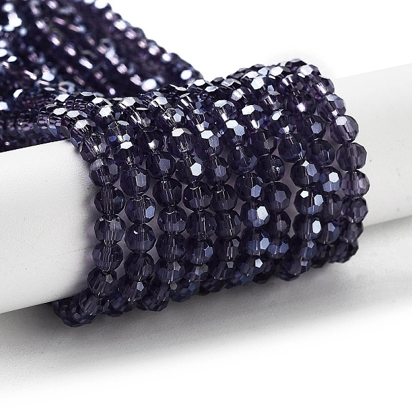PandaHall Electroplate Transparent Glass Beads Strands, Faceted(32 Facets), Round, Pearl Luster Plated, Indigo, 4mm, Hole: 0.7mm, about..., Purple
PandaHall Electroplate Transparent Glass Beads Strands, Faceted(32 Facets), Round, Pearl Luster Plated, Indigo, 4mm, Hole: 0.7mm, about..., Purple