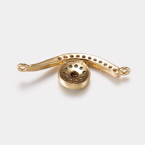 PandaHall Long-Lasting Plated Brass Micro Pave Cubic Zirconia Links, Evil Eye, Real 18K Gold Plated, 8x23x4mm, Hole: 0.5mm Brass+Cubic...
PandaHall Long-Lasting Plated Brass Micro Pave Cubic Zirconia Links, Evil Eye, Real 18K Gold Plated, 8x23x4mm, Hole: 0.5mm Brass+Cubic...