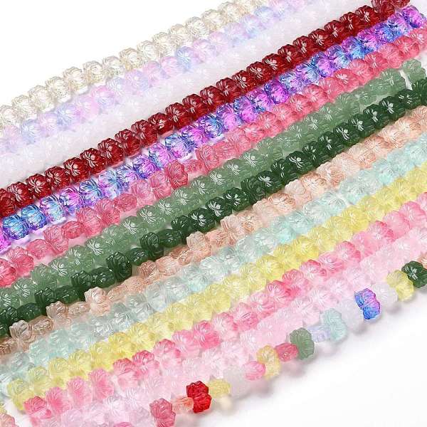 PandaHall Transparent Glass Beads Strands, Lotus, Mixed Color, 10x14x7mm, Hole: 0.8mm, about 38pcs/strand, 14.17 inch(36cm) Glass Flower..., Multicolor
PandaHall Transparent Glass Beads Strands, Lotus, Mixed Color, 10x14x7mm, Hole: 0.8mm, about 38pcs/strand, 14.17 inch(36cm) Glass Flower..., Multicolor