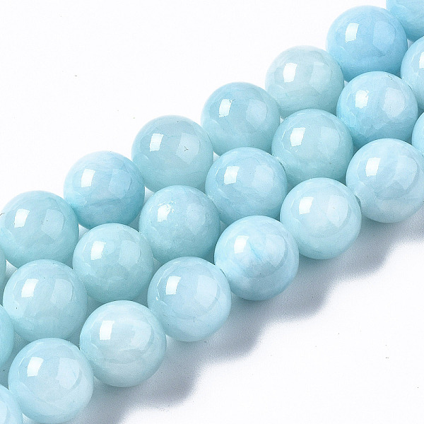 PandaHall Natural Dyed Yellow Jade Gemstone Bead Strands, Round, Light Sky Blue, 10mm, Hole: 1mm, about 40pcs/strand, 15.7 inch Yellow Jade..., Cyan
PandaHall Natural Dyed Yellow Jade Gemstone Bead Strands, Round, Light Sky Blue, 10mm, Hole: 1mm, about 40pcs/strand, 15.7 inch Yellow Jade..., Cyan