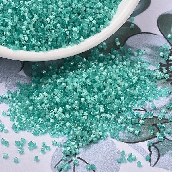 PandaHall MIYUKI Delica Beads, Cylinder, Japanese Seed Beads, 11/0, (DB1812) Dyed Light Aqua Green Silk Satin, 1.3x1.6mm, Hole: 0.8mm, about..., Cyan
PandaHall MIYUKI Delica Beads, Cylinder, Japanese Seed Beads, 11/0, (DB1812) Dyed Light Aqua Green Silk Satin, 1.3x1.6mm, Hole: 0.8mm, about..., Cyan