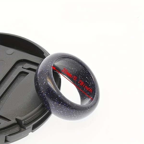 PandaHall Synthetic Blue Goldstone Plain Band Rings, Inner Diameter: 20mm Blue Goldstone
PandaHall Synthetic Blue Goldstone Plain Band Rings, Inner Diameter: 20mm Blue Goldstone
