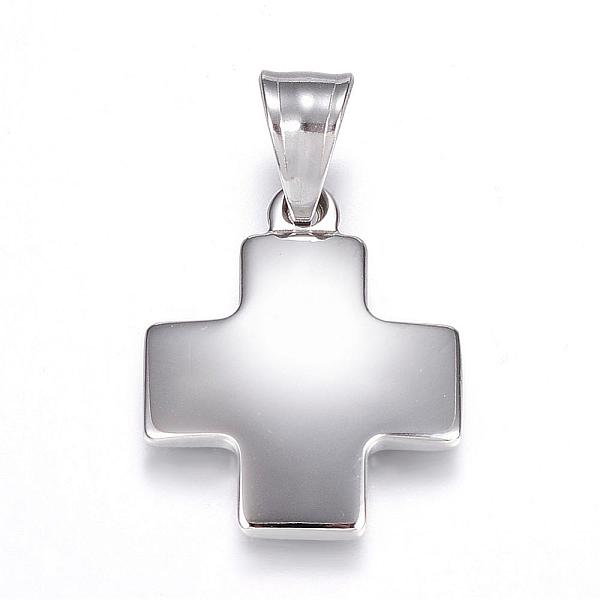 PandaHall 304 Stainless Steel Pendants, Cross, Stainless Steel Color, 25x21x3mm, Hole: 8x5mm 304 Stainless Steel Cross
PandaHall 304 Stainless Steel Pendants, Cross, Stainless Steel Color, 25x21x3mm, Hole: 8x5mm 304 Stainless Steel Cross
