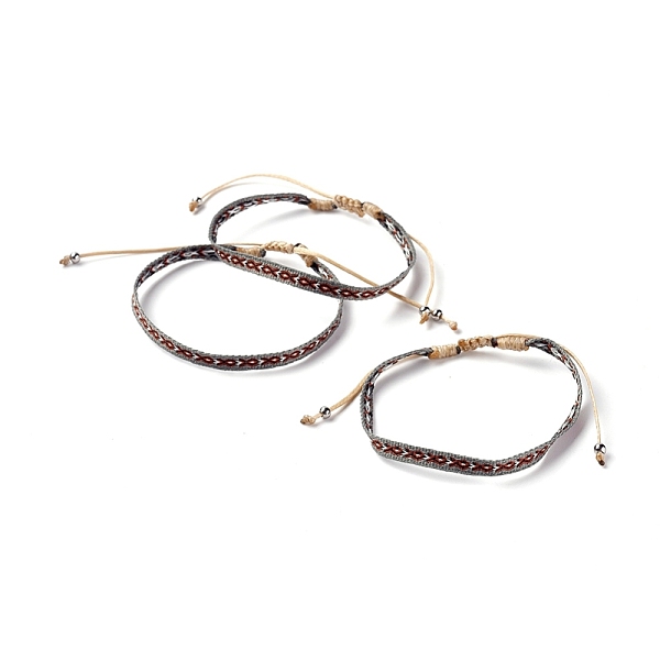 PandaHall Unisex Adjustable Braided Bead Bracelets, with Stainless Steel Beads, Gray, 1-3/4 inch~3 inch(4.4~7.8cm) Polyester Gray
PandaHall Unisex Adjustable Braided Bead Bracelets, with Stainless Steel Beads, Gray, 1-3/4 inch~3 inch(4.4~7.8cm) Polyester Gray