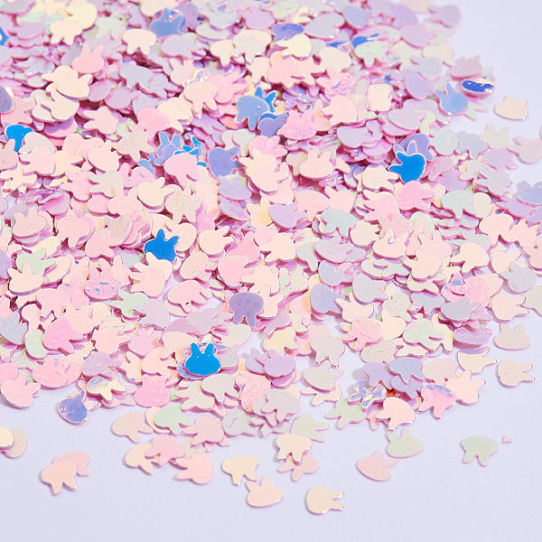 PandaHall Shining Nail Art Glitter, Bunny Manicure Sequins, DIY Sparkly Paillette Tips Nail, Rabbit Head, Pearl Pink, 4x4x0.3mm,8000pcs/50g...
PandaHall Shining Nail Art Glitter, Bunny Manicure Sequins, DIY Sparkly Paillette Tips Nail, Rabbit Head, Pearl Pink, 4x4x0.3mm,8000pcs/50g...