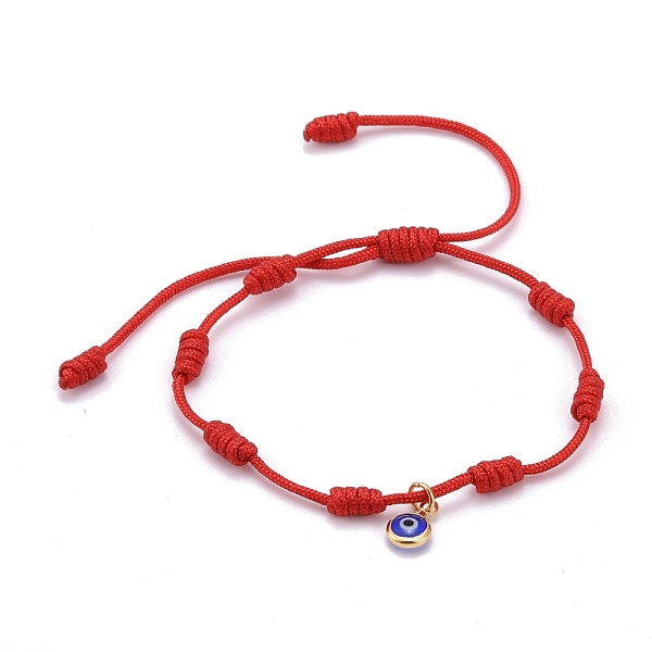 PandaHall Adjustable Nylon Thread Charm Bracelets, Lampwork Flat Round with Evil Eye, Red, Inner Diameter: 1-3/4~3-5/8 inch(4.6~9.2cm)...
PandaHall Adjustable Nylon Thread Charm Bracelets, Lampwork Flat Round with Evil Eye, Red, Inner Diameter: 1-3/4~3-5/8 inch(4.6~9.2cm)...
