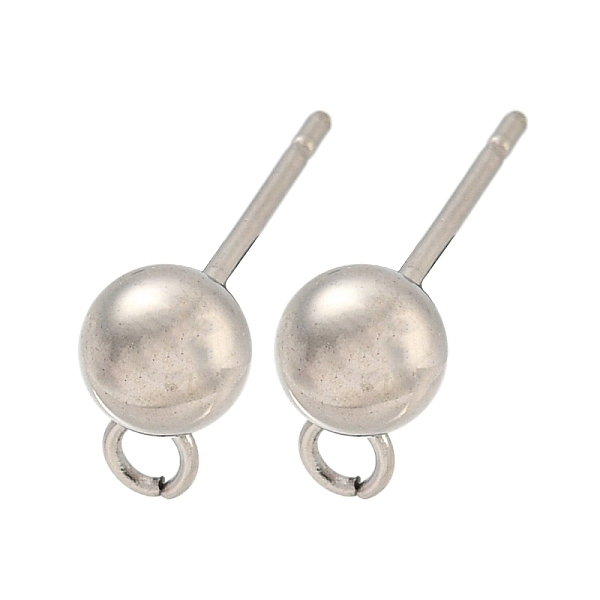 PandaHall 304 Stainless Steel Stud Earring Findings, Round, Stainless Steel Color, 16x5x5mm, Hole: 1.6mm, Pin: 10mm 304 Stainless Steel...
PandaHall 304 Stainless Steel Stud Earring Findings, Round, Stainless Steel Color, 16x5x5mm, Hole: 1.6mm, Pin: 10mm 304 Stainless Steel...