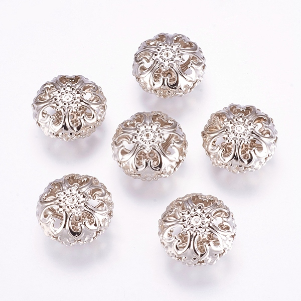 PandaHall Iron Filigree Beads, Flat Round, Platinum Color, 23mm in diameter, 12.5mm thick, hole: 2mm Iron Flat Round
PandaHall Iron Filigree Beads, Flat Round, Platinum Color, 23mm in diameter, 12.5mm thick, hole: 2mm Iron Flat Round