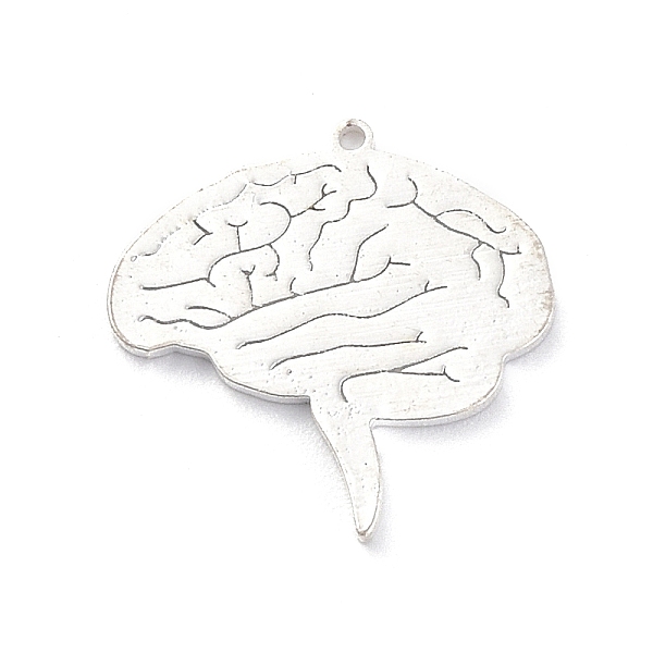 PandaHall 201 Stainless Steel Pendants, Brain Charm, Stainless Steel Color, 17.5x18x1mm, Hole: 1mm 201 Stainless Steel Body
PandaHall 201 Stainless Steel Pendants, Brain Charm, Stainless Steel Color, 17.5x18x1mm, Hole: 1mm 201 Stainless Steel Body