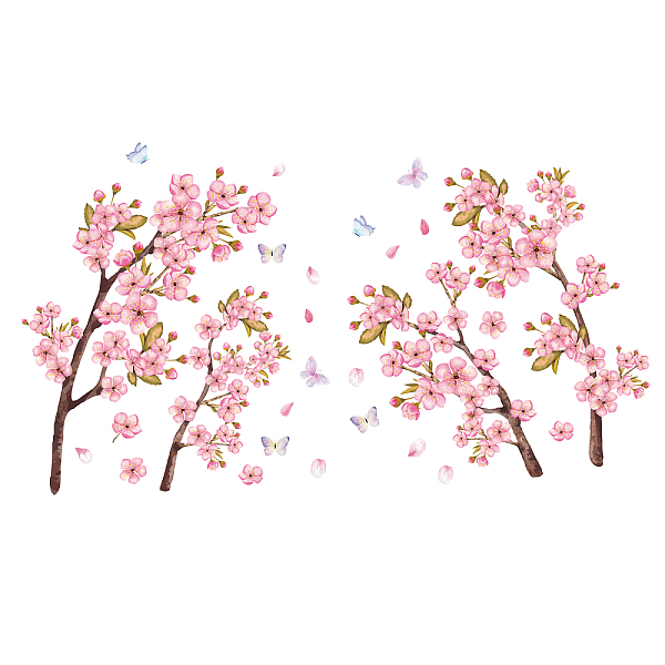 PandaHall PVC Wall Stickers, Wall Decoration, Flower Pattern, 1180x390mm, 2 sheets/set PVC Flower Pink
PandaHall PVC Wall Stickers, Wall Decoration, Flower Pattern, 1180x390mm, 2 sheets/set PVC Flower Pink
