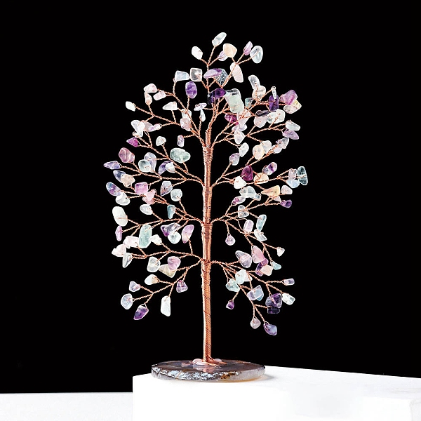 PandaHall Natural Fluorite Chips Tree Decorations, Agate Base with Copper Wire Feng Shui Energy Stone Gift for Home Office Desktop...
PandaHall Natural Fluorite Chips Tree Decorations, Agate Base with Copper Wire Feng Shui Energy Stone Gift for Home Office Desktop...