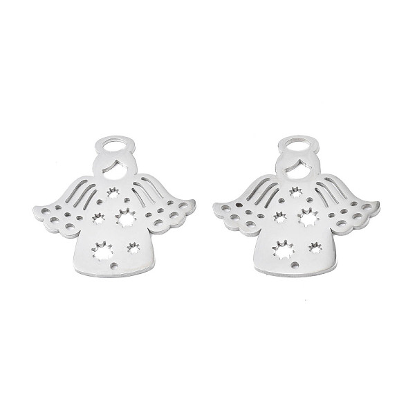 PandaHall 304 Stainless Steel Pendants, Angel, Stainless Steel Color, 30x31x1.5mm, Hole: 2.5mm 304 Stainless Steel Angel & Fairy
PandaHall 304 Stainless Steel Pendants, Angel, Stainless Steel Color, 30x31x1.5mm, Hole: 2.5mm 304 Stainless Steel Angel & Fairy